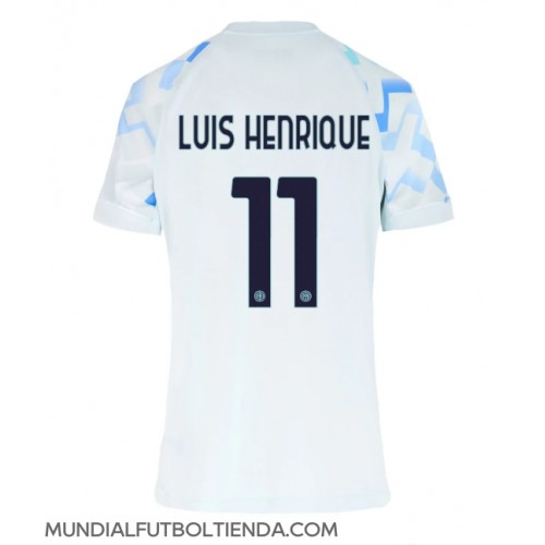 Camiseta Inter Milan Luis Henrique #11 Segunda Equipación Replica 2025-26 para mujer mangas cortas